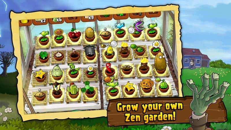 Скачать взлом Plants vs. Zombies Free 3.4.4 [Мод: много денег, солнц] на  Андроид