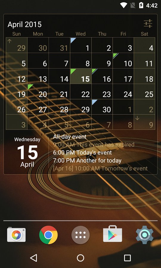 Calendar Widget v1.0 APK for Android