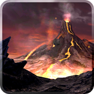 volcano 3d live wallpaper