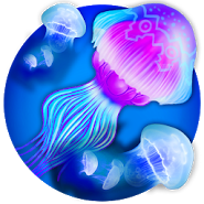Night Light Jelly Fish LWP 3D