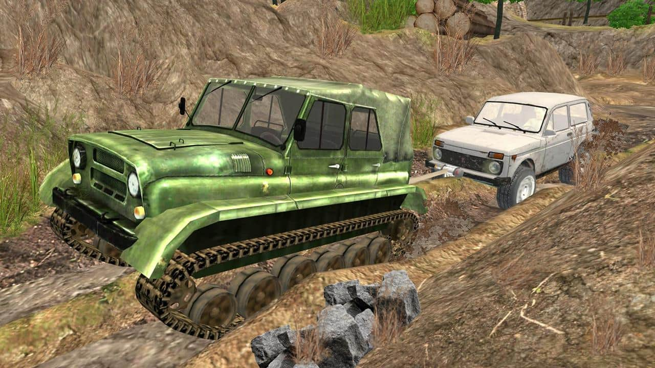 Игра где по грязи на машинах. Симулятор бездорожья SPINTIRES. ДТ 75 Spin Tires. Игра вездеходы Spin Tires. UAZ Offroad Simulator.