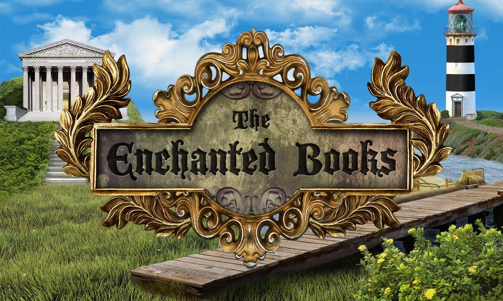 Enchanted book. The Enchanter. The Enchanted World. Надпись заколдованный остров. Xalis enchanted books