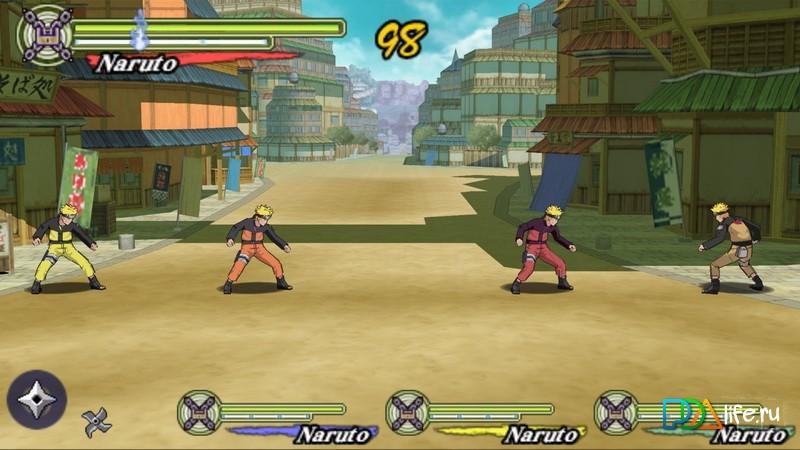 Naruto Shippuden Ultimate Ninja Heroes 3 скачать 0.7 на PSP