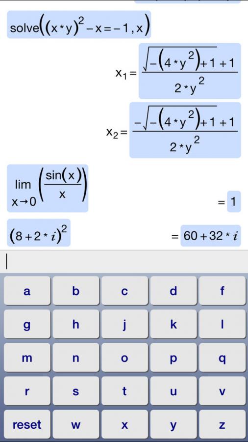 algebraic symbolic calculator