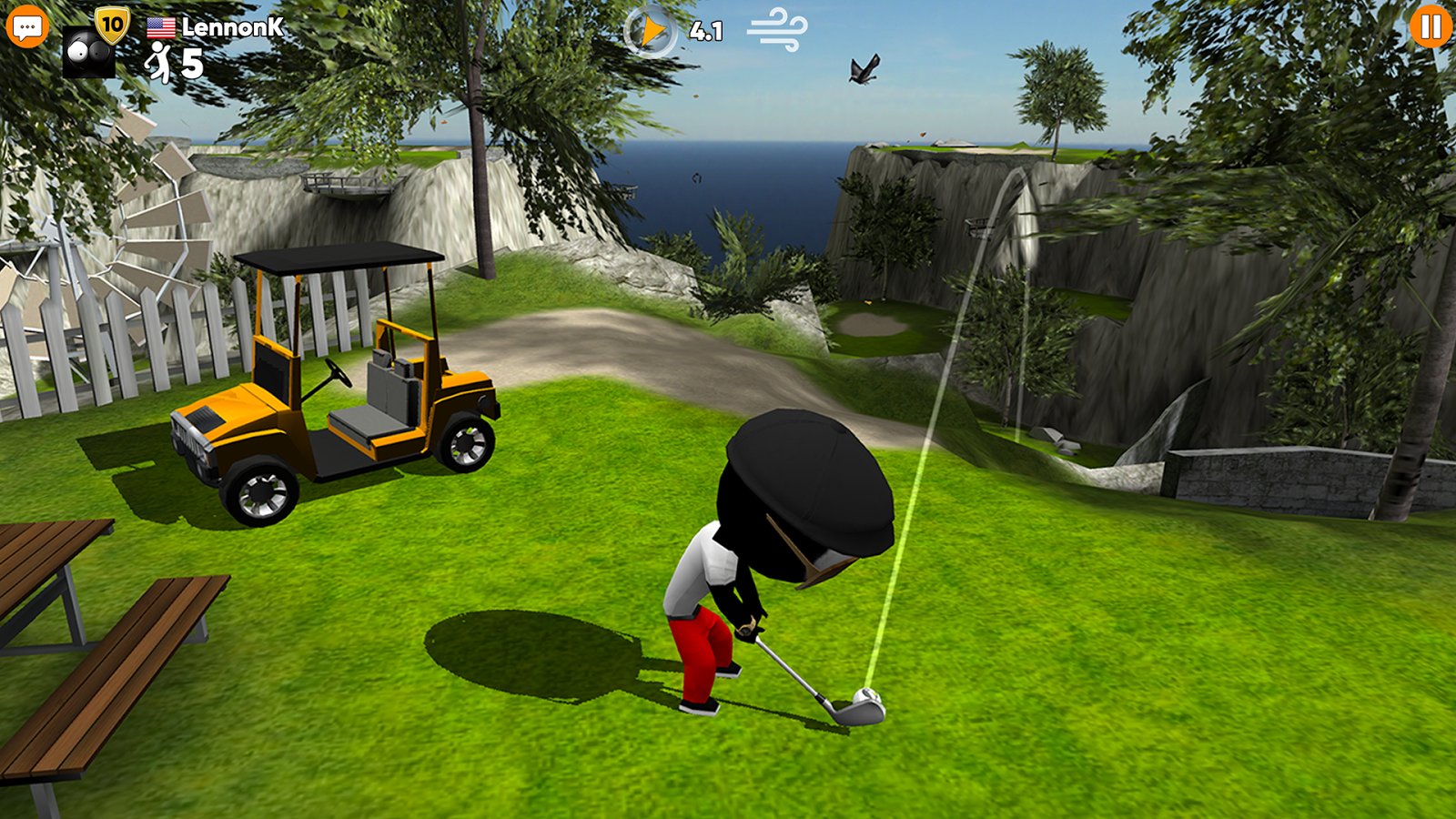 Stickman Cross Golf Battle Screenshot