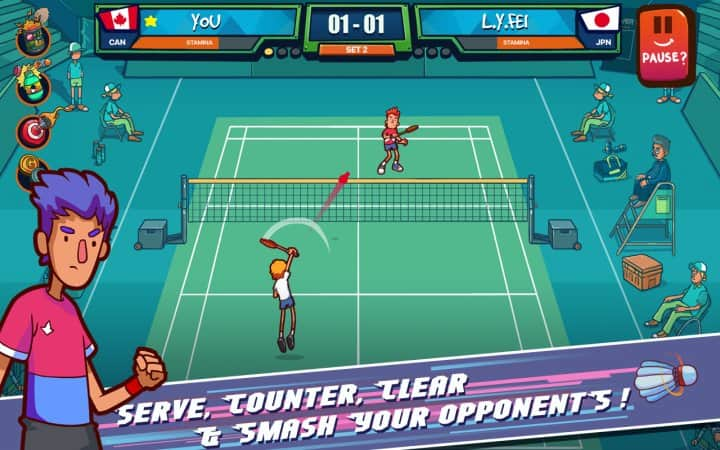 Super Stick Badminton Screenshot