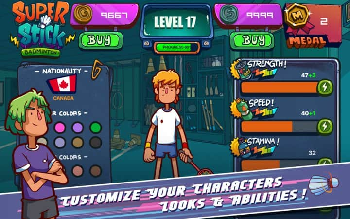 Super Stick Badminton Screenshot