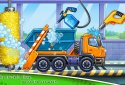 Truck games for kids - house building car wash