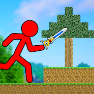 Red Stickman - Animation Parkour Fighter