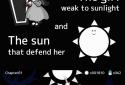 Sun and dark girl