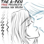 Manga Ink Brush: G-PEN for Procreate