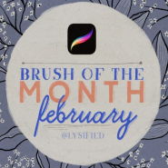 Procreate brush of the month - yummy (from Box of fun)