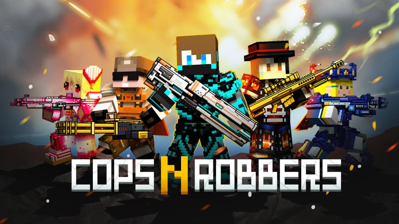 Cops N Robbers:Pixel Craft Gun