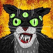 Cat Fred Evil Pet. Horror game
