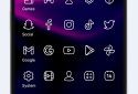 Caelus White: linear icon pack