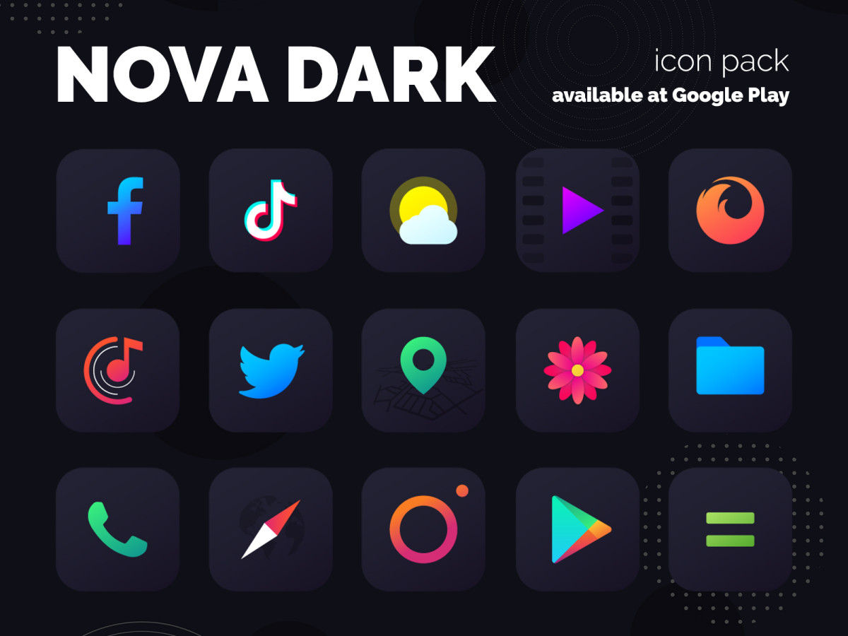 Nova Dark Icon Pack